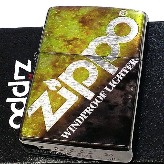 ZIPPO ライター グラデーション ジッポ ロゴ ゴールド ブラック マーブル模様 かっこいい 黒金 Zippoロゴ おしゃれ メンズ