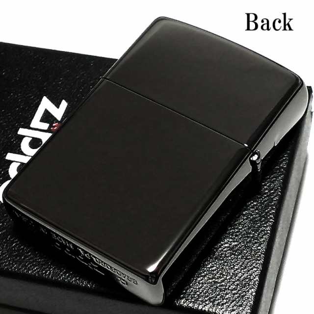 ZIPPO ライター ロゴ ジッポ ブラックニッケル エッチング彫刻