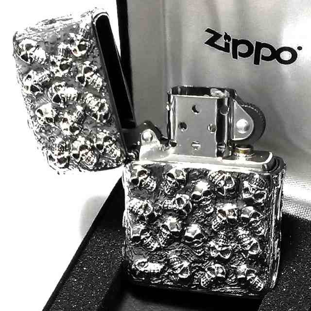 ジッポ スカルジャケット 超重厚 メタルジャケット ZIPPO ライター 5面