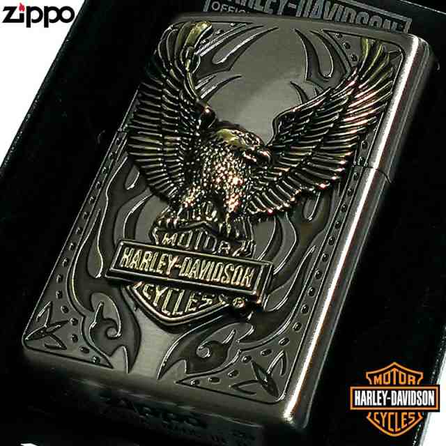 正規品　ハーレー　ZIPPO ジッポー 金メッキ　全金イーグル　ビッグメタル