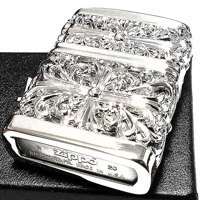 ジッポ メタルジャケット ダブルクロス ZIPPO ライター 超重厚