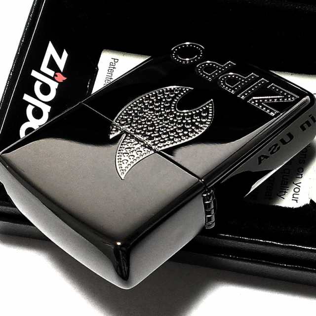 インポート・海外人気ブランド ZIPPO ライター ロゴ ジッポ ブラックニッケル エッチング彫刻 その他