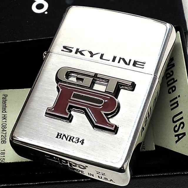 ZIPPO スカイライン GT-R R34 リアルエンブレム 日産公認モデル
