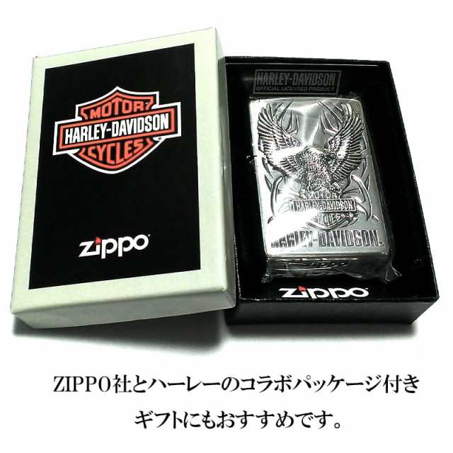 ZIPPO ライター ハーレーダビッドソン ジッポ シルバー ビッグメタル イーグル 鷲 HARLEY-DAVIDSON 日本国内限定モデル  かっこいい メン