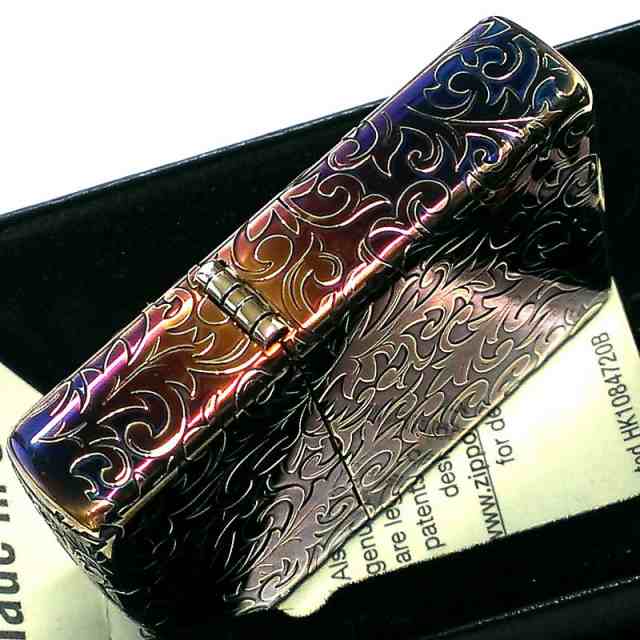 ZIPPO 限定 唐草 ジッポ ライター オーロラ ゴールド おしゃれ