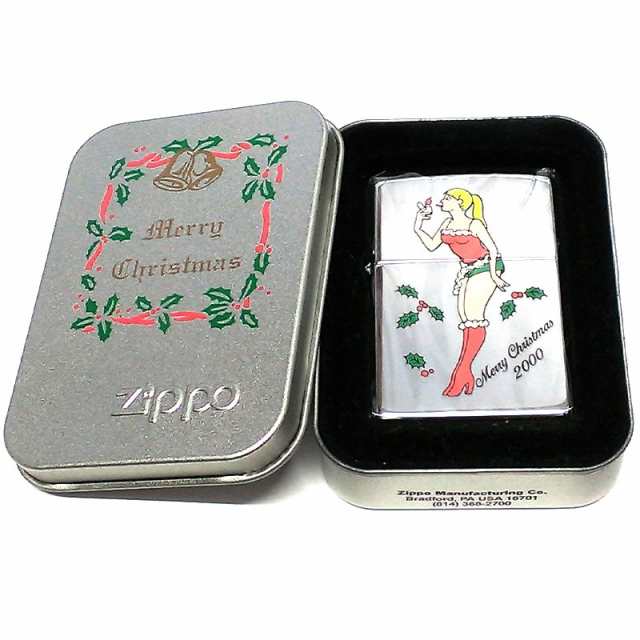 ZIPPO 一点物 ウィンディ クリスマスレディ サンタ おしゃれ 2000年製