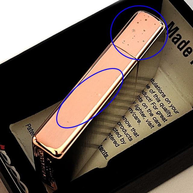 【訳あり】ZIPPO スリム ジッポ ライター ハート クロス ラバーズ 彫刻 ピンクゴールド シルバーサテン 可愛い 女性 メンズ レディース かわいい シンプル_3
