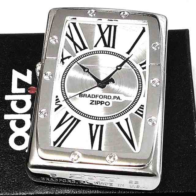 ZIPPO Watch Face 時計 シルバージッポ ライター おしゃれ 新品