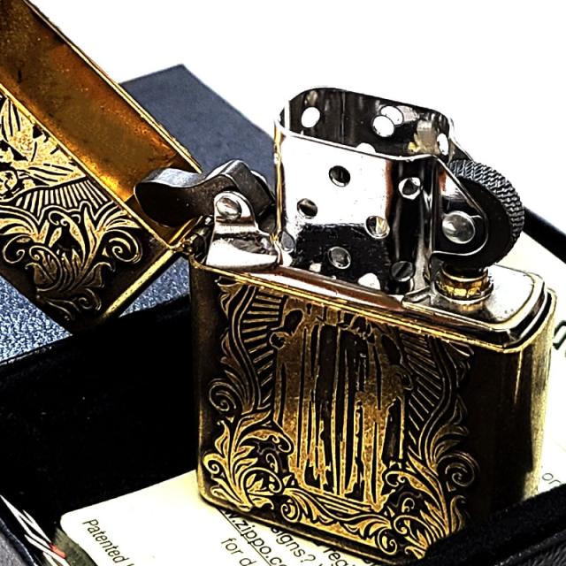 ZIPPO ディープエッチングアラベスクマリア ジッポ ライター 逆 