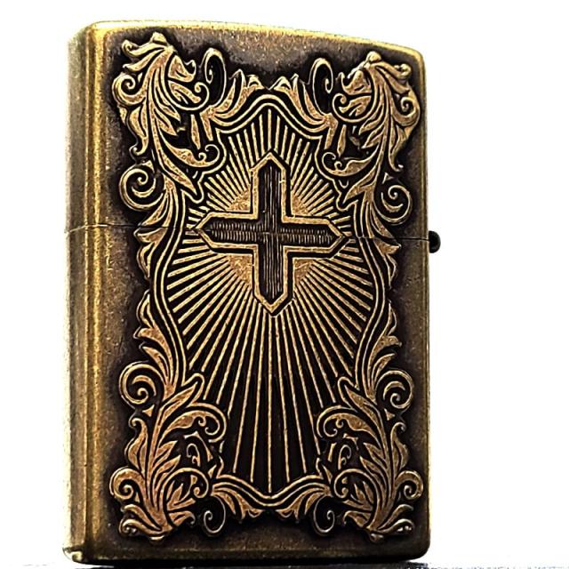 ZIPPO ディープエッチングアラベスクマリア ジッポ ライター 逆 