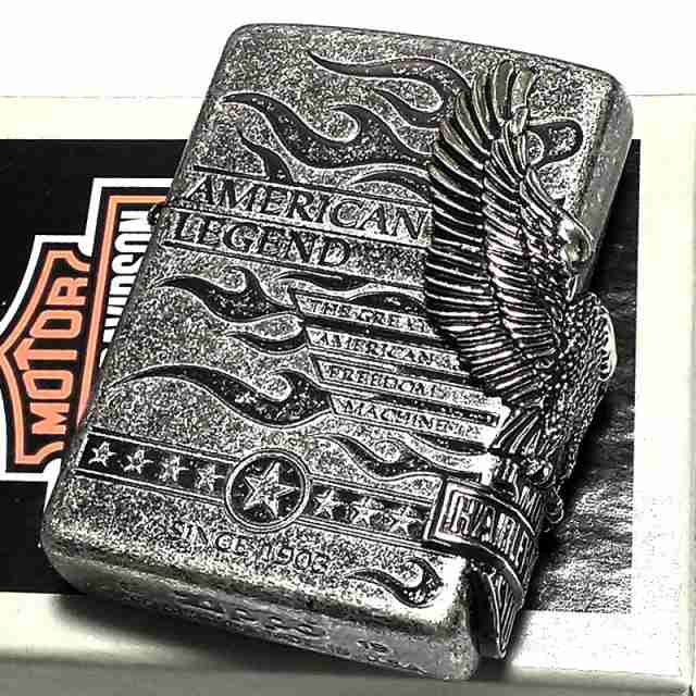 日本限定　ZIPPO  ハーレー ダビッドソン　ジッポー　銀イブシバレル