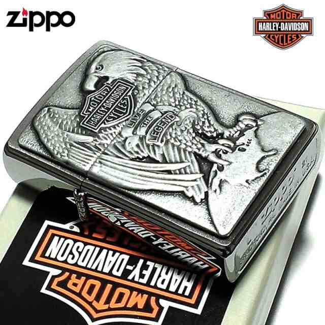 ZIPPO ハーレー ダビッドソン イーグル メタル ロゴ かっこいい ジッポ