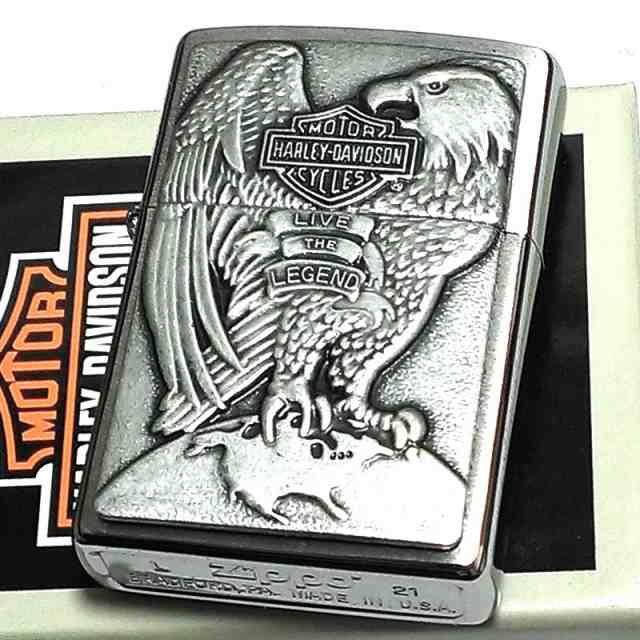 ZIPPO ハーレー ダビッドソン イーグル メタル ロゴ かっこいい ジッポ