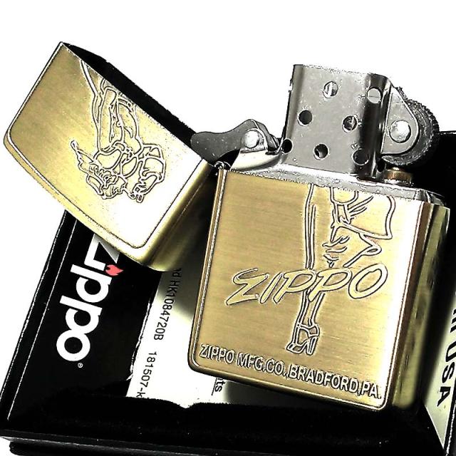 ZIPPO ライター レトロモチーフ ウィンディ ジッポ ブラス 真鍮古美 ジッポー かっこいい おしゃれ メンズ プレゼント ギフト_3