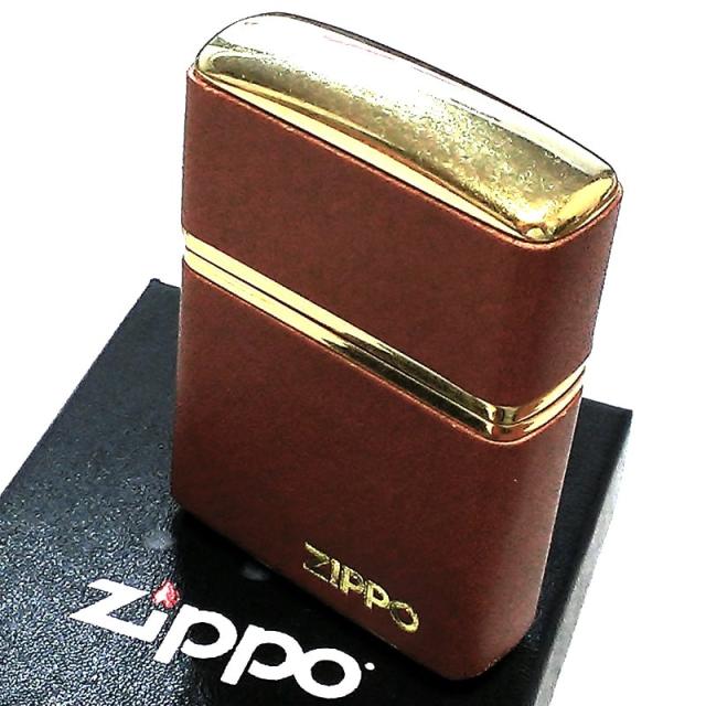 ZIPPO ライター アーマー 革巻き クラシックレザー キャメル 本革 