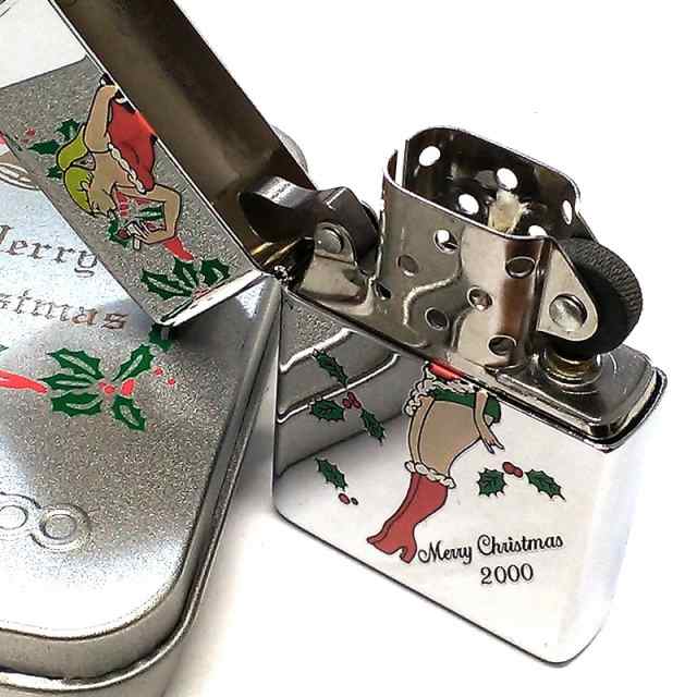 ZIPPO 一点物 ウィンディ クリスマスレディ サンタ おしゃれ 2000年製