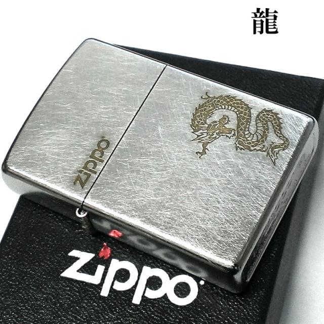 ZIPPO ライター 龍 和柄 ジッポ ライター ロゴ ドラゴン 渋い 日本