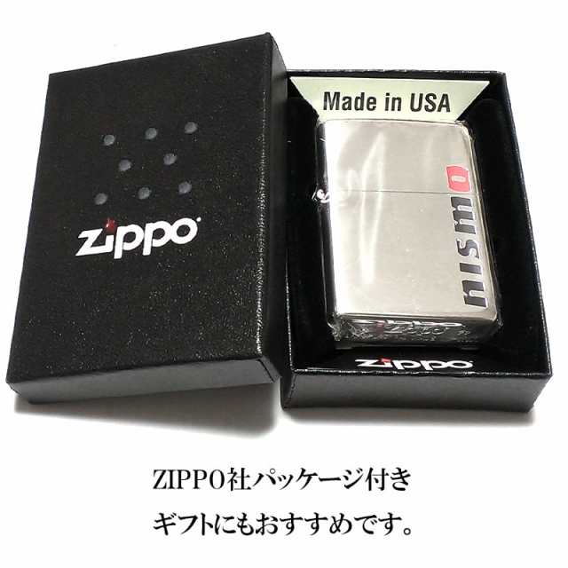ZIPPO ライター NISMO シルバー＆レッド ジッポ 日産公認モデル ニスモ