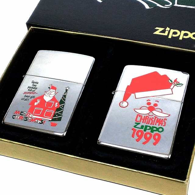 ジッポ クリスマス 1点物 1999年製 レア 絶版 ZIPPOライター サンタ