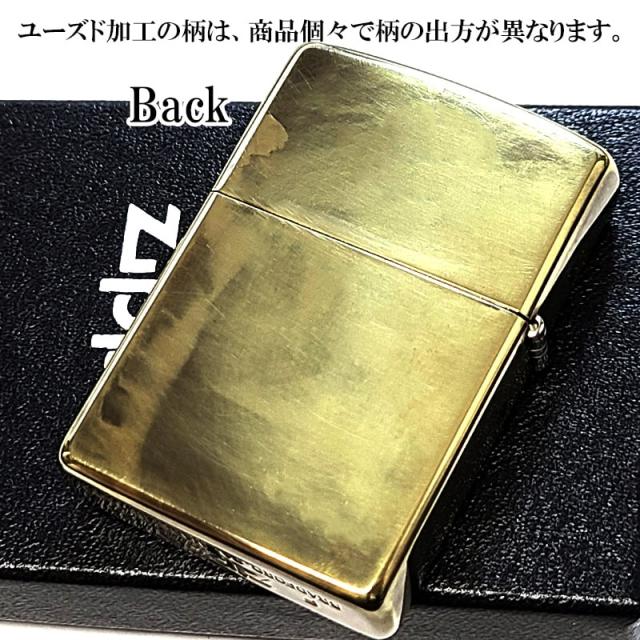ZIPPO ライター アンティーク 土偶 ジッポ ロゴ ユーズドフィニッシュ 彫刻 ブラス ビンテージ おしゃれ 和風 かっこいい ゴールド 渋い ヴィンテージ_2