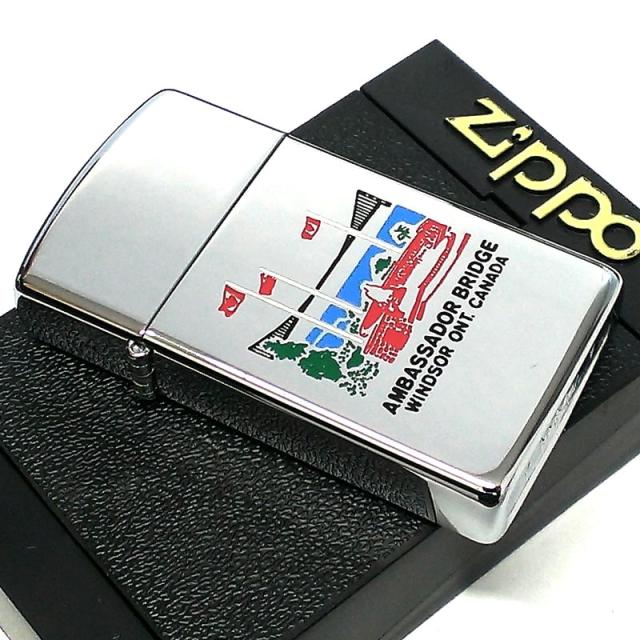 ZIPPO ライター スリム カナダ製 アンバサダー ブリッジ レア 1995年製 