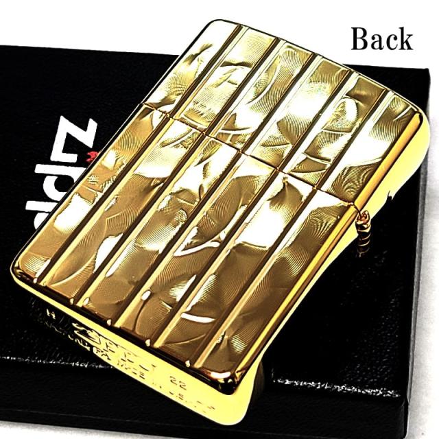 ZIPPO アーマー ランダムロール ゴールド ジッポ ライター 金タンク V刃彫刻 両面加工 ダイヤモンドカット かっこいい 重厚 おしゃれ_2