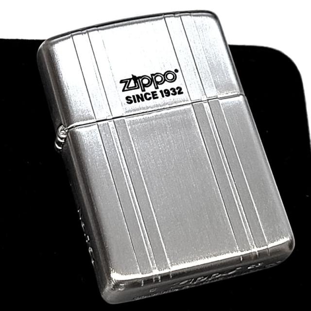 ZIPPO アーマー 限定 ジッポ ダブルストライプ シルバーサテン ライター ロゴ シリアルナンバー入り 両面加工 かっこいい 重厚 シンプル メンズ プレゼント ギフト_1