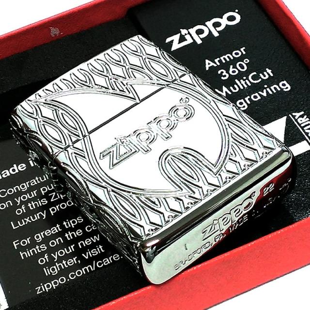 ZIPPO アーマー フレームデザイン ジッポ ライター シルバー