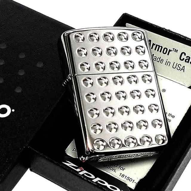 ZIPPO アーマー シャインレンズカット ジッポ ライター 両面加工