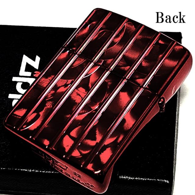 ZIPPO アーマー ワインレッド ランダムロール ジッポ ライター V刃彫刻 両面加工 ダイヤモンドカット かっこいい 重厚 おしゃれ_2