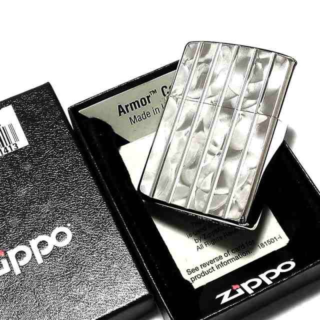 ZIPPO アーマー 両面彫刻 ダイヤモンドカット ネオブラック 新品