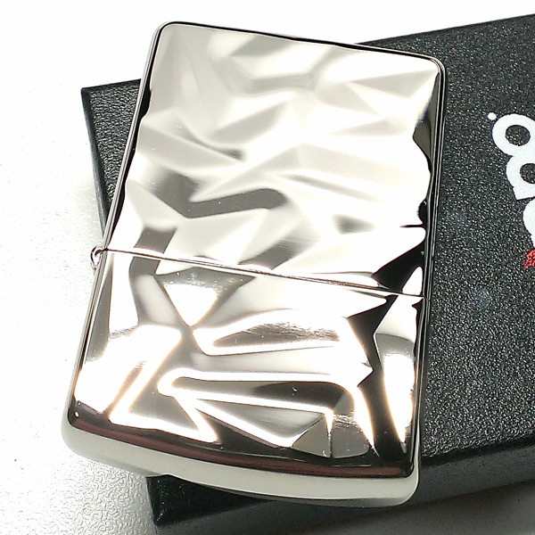 ZIPPO アーマー ジッポ ライター アイスカット シルバー White Nickel