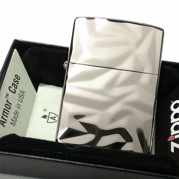 ZIPPO アーマー ジッポ ライター アイスカット シルバー White Nickel