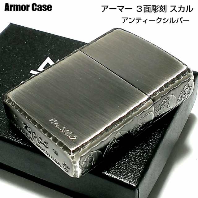 即納送料無料! ZIPPO ５面 スカルジャケット 重厚 立体彫刻 ゴールド