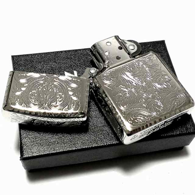 ZIPPO アーマー ジッポ ライター ５面繊細彫刻 中世模様 アラベスク