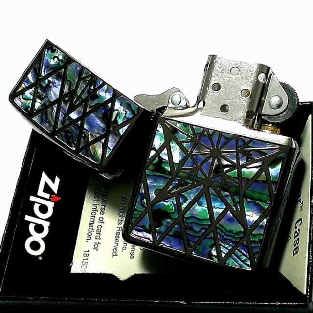 ZIPPO アーマー ジッポ シェルスター 両面加工 重厚 シェルインレイ