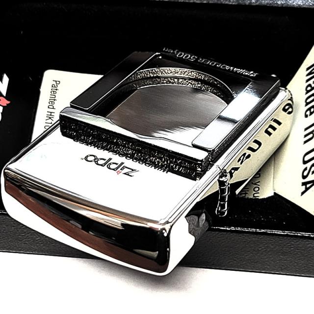 ZIPPO ライター コインホルダー 収納 ジッポ ロゴ かっこいい 彫刻 ニッケルシルバー ブラック メタル貼り おしゃれ 珍しい ギフト メンズ プレゼント_5