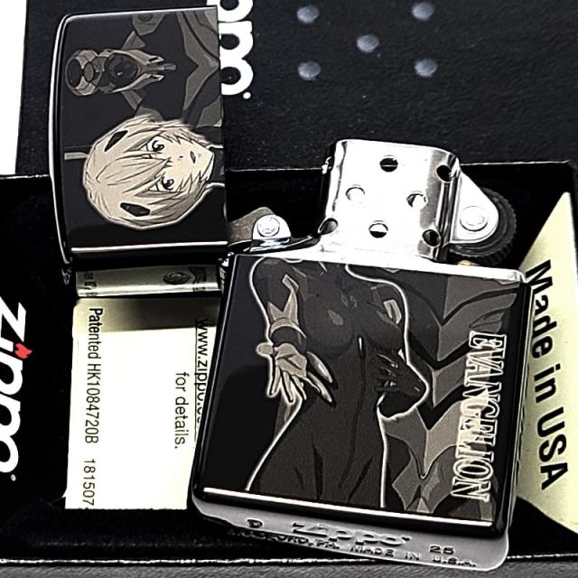 ZIPPO 新世紀エヴァンゲリオン アヤナミレイ Mark.09 ジッポ ライター 綾波レイ レーザー彫刻 かっこいい シリアルナンバー入り ブラックチタンコーティング 限定 アニメ おしゃれ 黒 メンズ レディース プレゼント ギフト_2