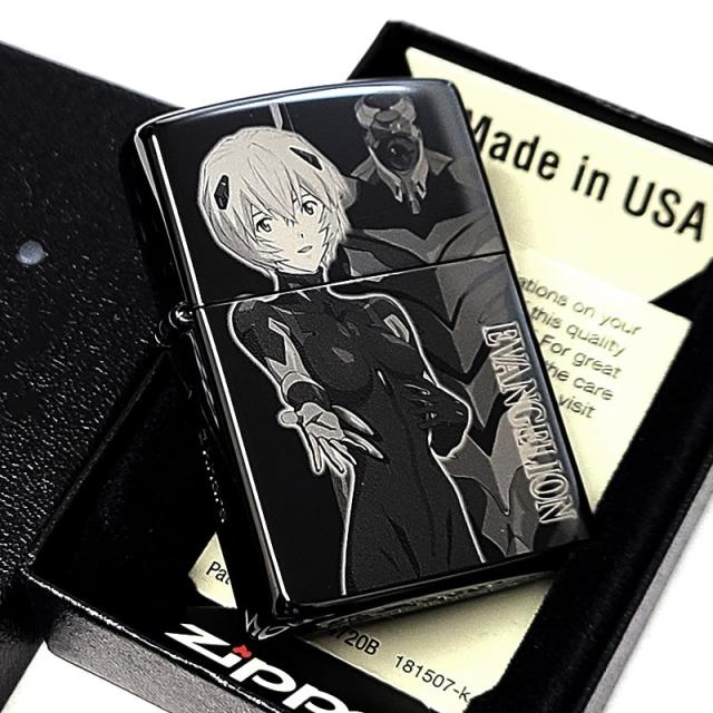 ZIPPO 新世紀エヴァンゲリオン アヤナミレイ Mark.09 ジッポ ライター 綾波レイ レーザー彫刻 かっこいい シリアルナンバー入り ブラックチタンコーティング 限定 アニメ おしゃれ 黒 メンズ レディース プレゼント ギフト_5