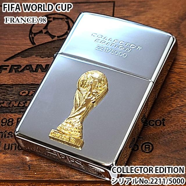 ZIPPO 一点物 FIFAワールドカップ98 限定 シリアルナンバーNo2211 ジッポ ライター フランス大会 1998年製 廃盤 絶版 サッカー 5000個限定生産 ヴィンテージ コレクタブルエディション レア 高級 かっこいい 特製木箱付き おしゃれ メンズ ギフト プレゼント