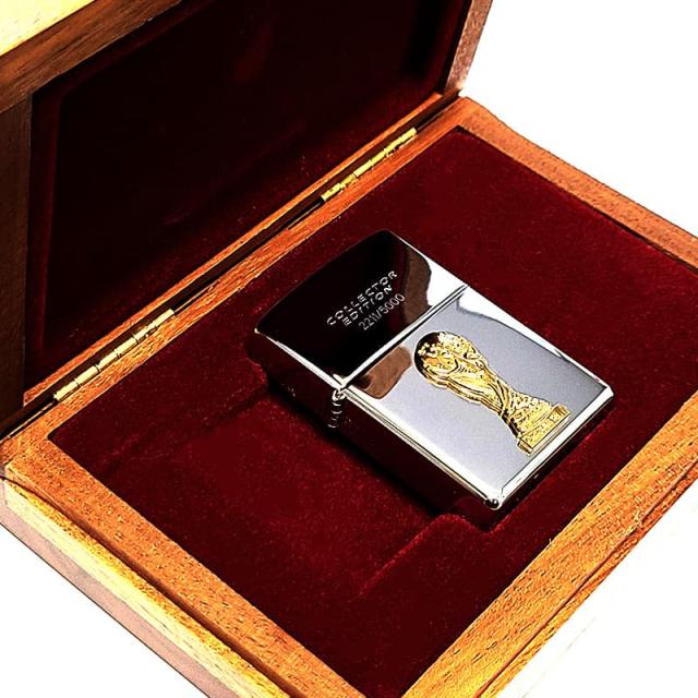 ZIPPO 一点物 FIFAワールドカップ98 限定 シリアルナンバーNo2211 ジッポ ライター フランス大会 1998年製 廃盤 絶版 サッカー 5000個限定生産 ヴィンテージ コレクタブルエディション レア 高級 かっこいい 特製木箱付き おしゃれ メンズ ギフト プレゼント_5