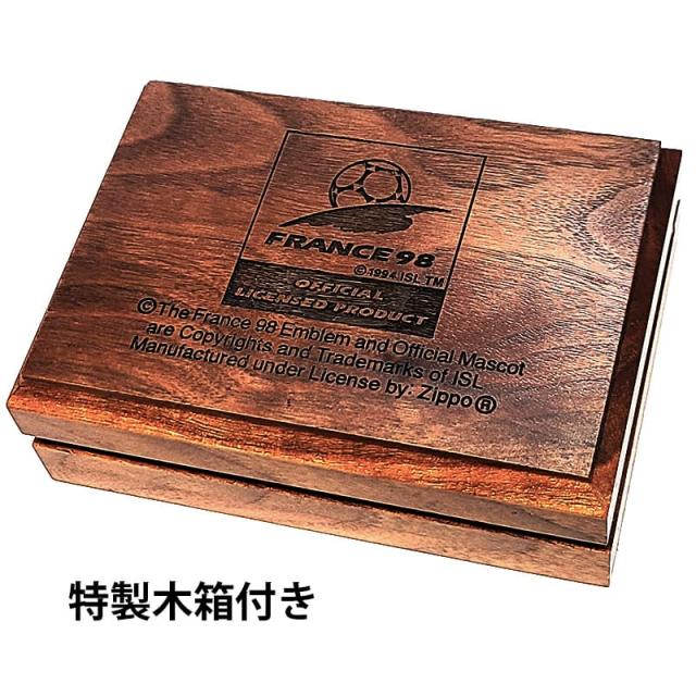 ZIPPO 一点物 FIFAワールドカップ98 限定 シリアルナンバーNo2211 ジッポ ライター フランス大会 1998年製 廃盤 絶版 サッカー 5000個限定生産 ヴィンテージ コレクタブルエディション レア 高級 かっこいい 特製木箱付き おしゃれ メンズ ギフト プレゼント_6