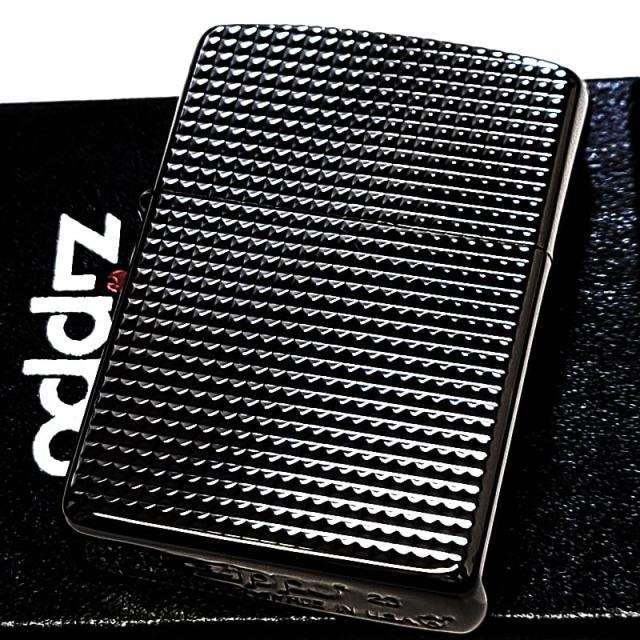 ZIPPO アーマー ファインラティス ジッポ ライター 両面加工 ブラックニッケル かっこいい 綺麗 シンプル 黒 細密彫刻 メンズ おしゃれ ギフト プレゼント_1