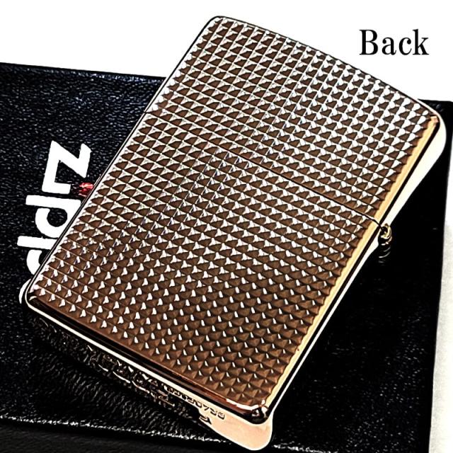 ZIPPO ライター アーマー おしゃれ ピンクゴールド ファインラティス ジッポ 細密彫刻 シンプル 両面加工 レディース 綺麗 シンプル メンズ ギフト プレゼント_2
