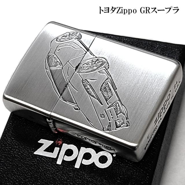 ZIPPO トヨタ 全面監修 GRスープラ 3面加工 ジッポ ライター 車 シルバー サイドロゴ TOYOTA GR SUPRA かっこいい 彫刻 おしゃれ メンズ_1