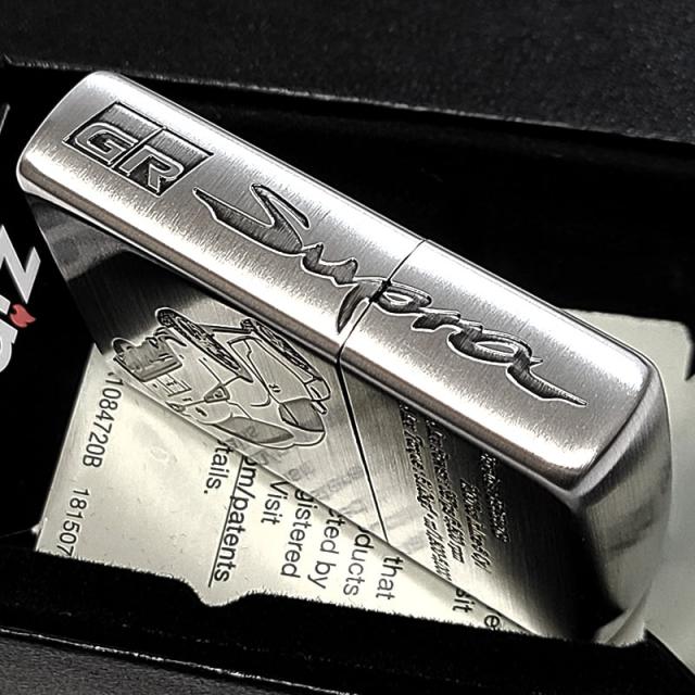 ZIPPO トヨタ 全面監修 GRスープラ 3面加工 ジッポ ライター 車 シルバー サイドロゴ TOYOTA GR SUPRA かっこいい 彫刻 おしゃれ メンズ_3