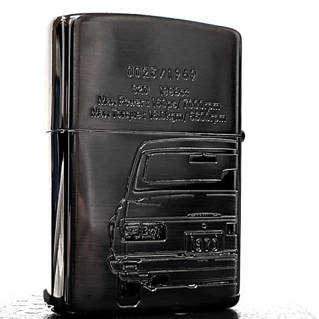 ZIPPO ライター 限定 スカイラインGT-R ブラックサテン&ミラー 両面加工 ジッポ 日産公認モデル GTR-KPGC10 シリアルナンバー入り かっこいい ハコスカ 旧車 メンズ 黒 ギフト プレゼント_5