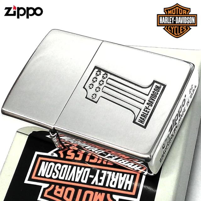 ZIPPO ハーレー ダビッドソン ジッポ ライター シルバー HARLEY-DAVIDSON エッチング彫刻 銀燻し仕上げ かっこいい 渋い_1