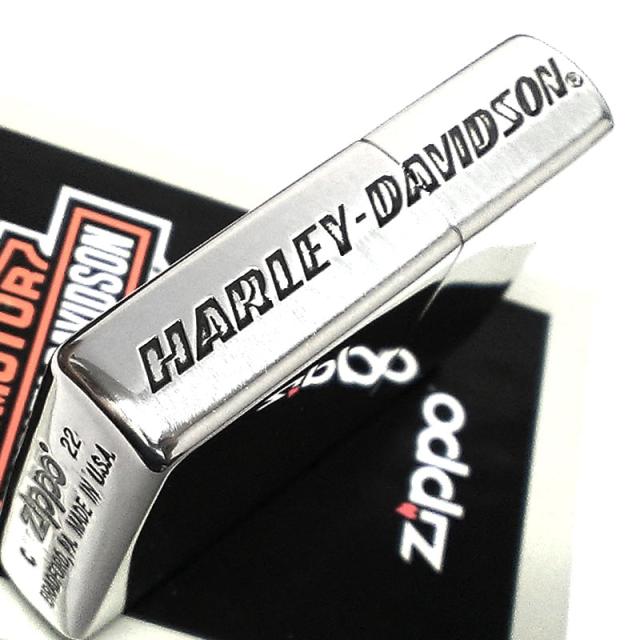ZIPPO ハーレー ダビッドソン ジッポ ライター シルバー HARLEY-DAVIDSON エッチング彫刻 銀燻し仕上げ かっこいい 渋い_2