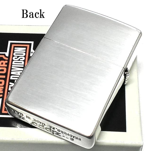 ZIPPO ハーレー ダビッドソン ジッポ ライター シルバー HARLEY-DAVIDSON エッチング彫刻 銀燻し仕上げ かっこいい 渋い_3